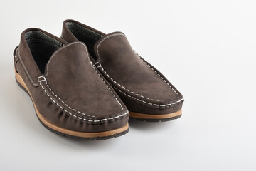 Man shoes on the white background