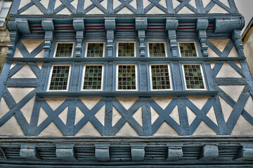 Quimper, France - may 16 2021 : picturesque city centre