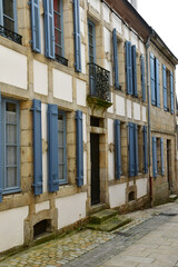 Quimper, France - may 16 2021 : picturesque city centre