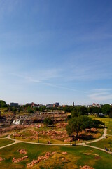 Fototapeta premium Views of Falls Park, Sioux Falls, South Dakota