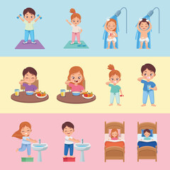 bed routine twelve kids