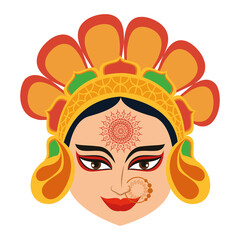 durga head character