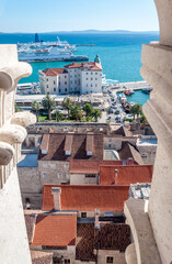 Vue générale de Split en Croatie