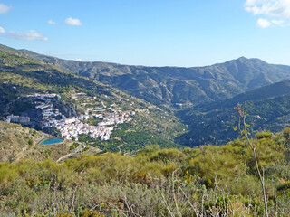 Fototapeta na wymiar Otivar village in the mountains of Andalucia, Spain 
