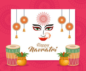 happy navratri postcard