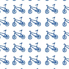 Blue bike pattern 
