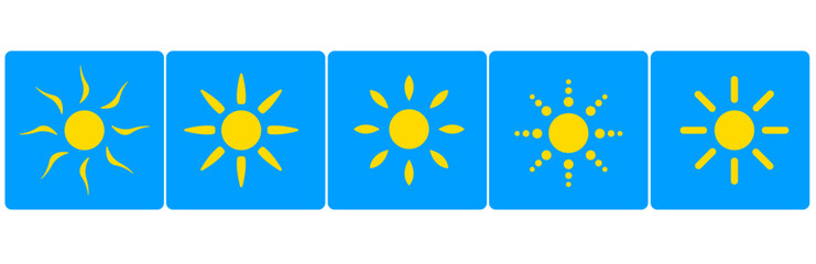 Obraz premium sun icons vector icon.vector design eps 10.