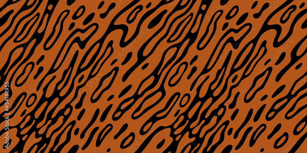 Aufkleber seamless pattern with leopard print. vector illustration with abstract stylised pattern. exotic wild