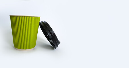 paper cup for coffee isolated