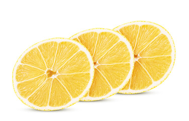 Three ring slice fresh lemon