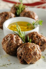 Meatballs with Mustard sauce