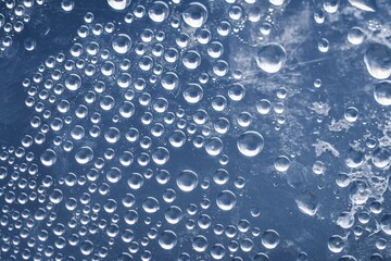 Closeup macro background photo of water drops