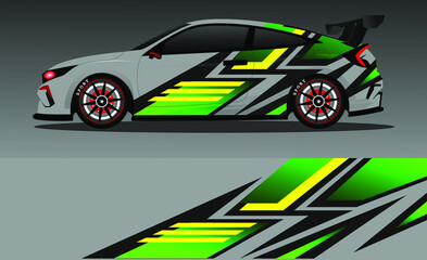 Obraz premium car wrap abstract racing graphic background for vinyl wrap and stickers