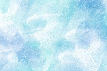 Abstract watercolor background in shades of blue. Suitable for lettering, wallpaper, etc.