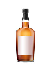 Whiskey Bottle Illustration