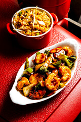 Chinese Food Szechuan Shrimp