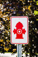 Fire Hydrant Street Sign