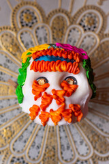 Traditional Mexican sugar skull