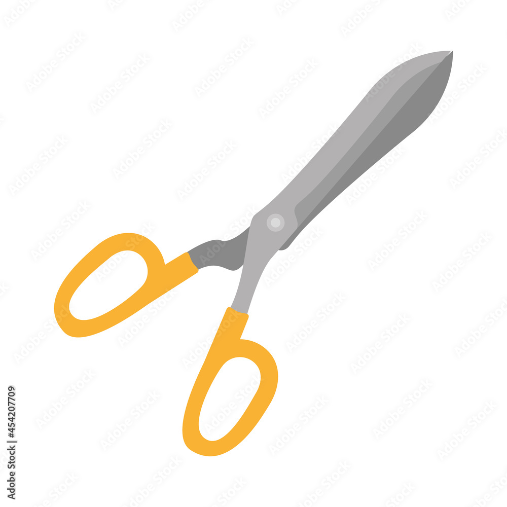 Wall mural sewing scissors icon