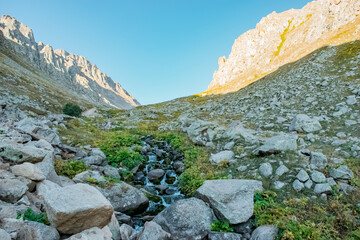 little river in the mountains