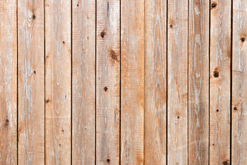 Wooden wall constructed with wood planks for vintage interior design. Wood texture background, wood planks. Decorative wood striped surface wooden wall for decoration.