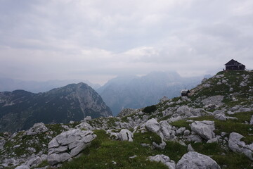 Mountain Hut close to Mount Triglav, Slovenia
