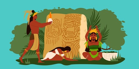 Maya Flat Illustration