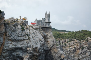 Fototapeta na wymiar castle on the rock