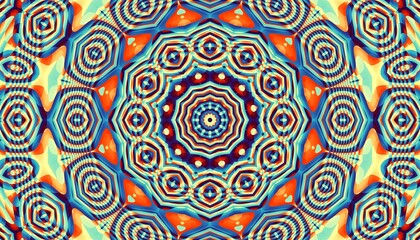 Abstract geometrical background. Ornamental symmetric pattern