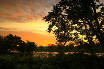 岩手県花巻市　朝焼けのイギリス海岸