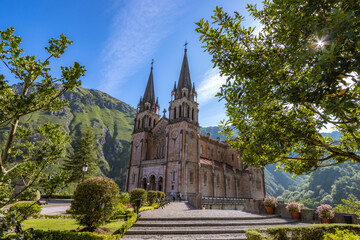 Obraz premium Covadonga basilica, Asturias, Spain