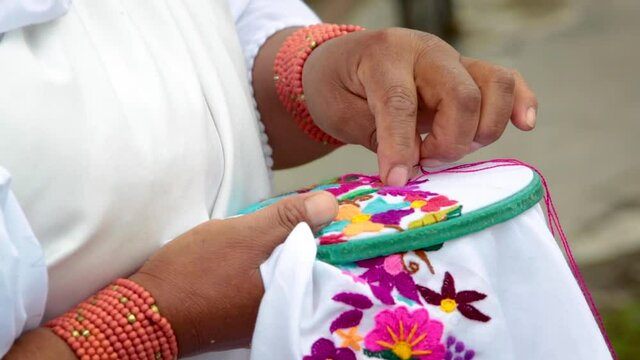 embroidery.  Popul art