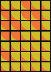 Abstract Geometric Pattern generative computational art illustration