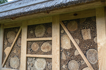 wooden house insect hotel