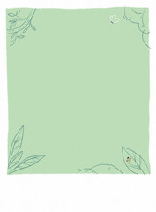 Nature illustration background, paper list