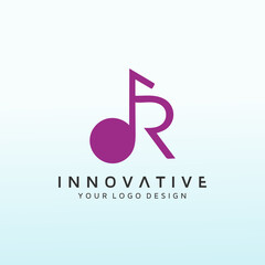 MUSIC Education Design a Professional logo letter RD