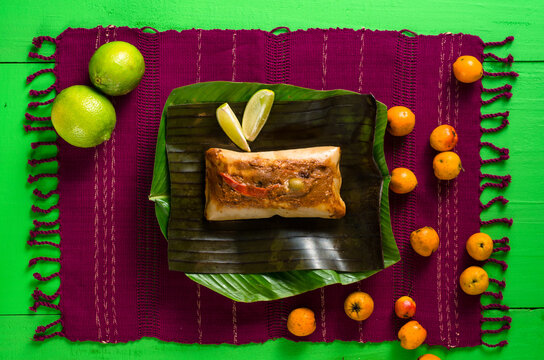 Guatemalan tamales, a traditional dish for Christmas and Saturdays.