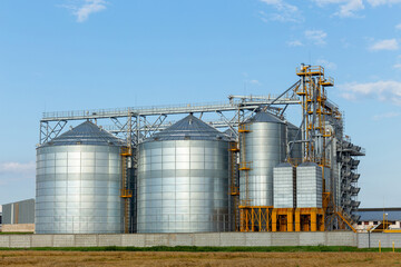 Modern Granary elevator and seed cleaning line.