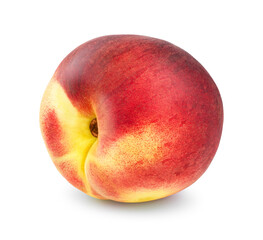 Peach isolated on white background