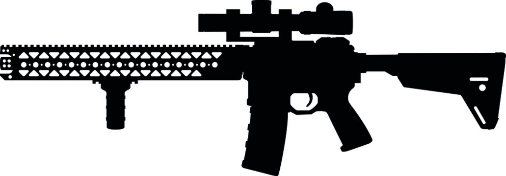 Ar-15 Silhouette Images – Browse 175 Stock Photos, Vectors, and ...