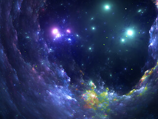 Computer-generated abstract fractal background.