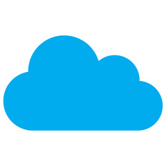 Cloud icon with flat style. Isolated vector cloud icon illustrations, simple style.