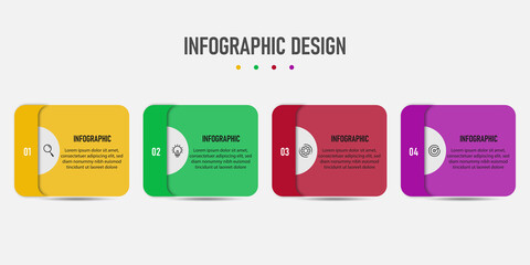 Vector infographic design template