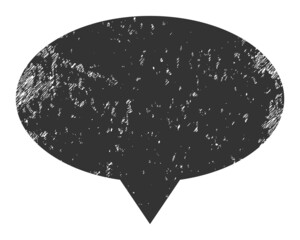 Banner pointer icon with grunge style. Isolated vector banner pointer icon image with grunge rubber texture on a white background.