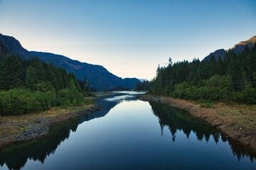 Campbell River, at Campbell River, British Columbia, Vancouver Island, Canada, Natural and Peaceful...