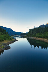 Fototapeta na wymiar Campbell River, at Campbell River, British Columbia, Vancouver Island, Canada, Natural and Peaceful land. 