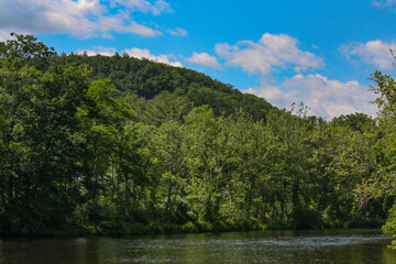 Fototapeta premium A Summer Afternoon at Barkhamsted, CT