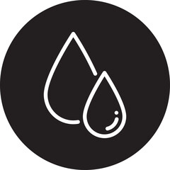Raindrop glyph icon