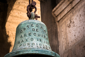 Obraz premium Jesuit Church of the Company of Jesus (Iglesia de la Compania) in Arequipa, Peru
