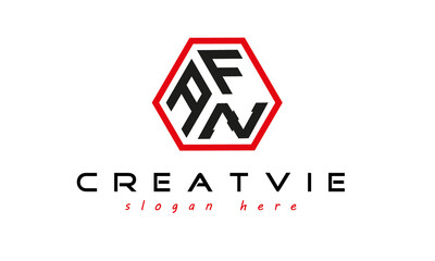geometric monogram AFZ letter  logo  design vector, business logo, icon shape logo, stylish logo template